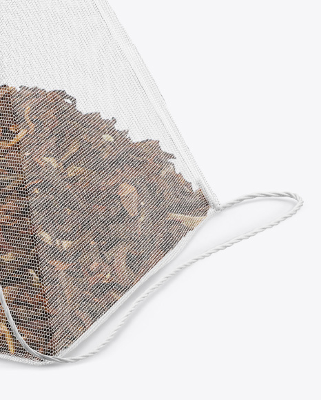 Pyramid Tea Bag Mockup