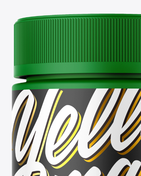 Matte Plastic Jar Mockup PSD #2