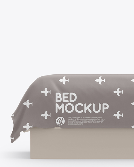 Download Bed With Silk Linens Mockup In Object Mockups On Yellow Images Object Mockups Yellowimages Mockups