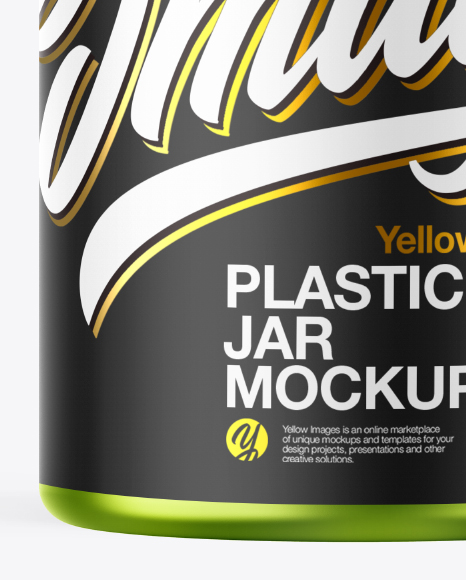 Download Metallized Plastic Jar Mockup In Jar Mockups On Yellow Images Object Mockups Yellowimages Mockups