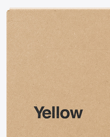 Download Kraft Box Mockup In Box Mockups On Yellow Images Object Mockups