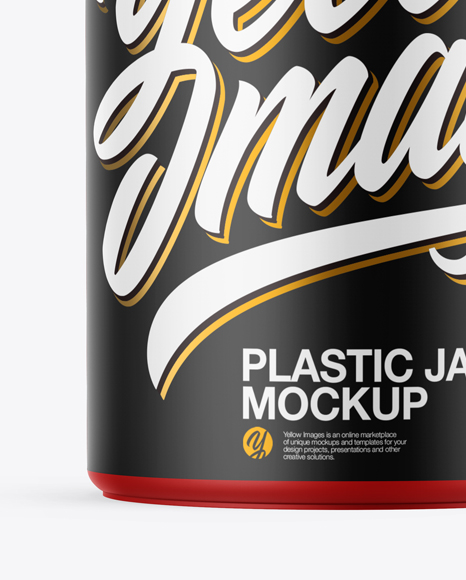 Download Plastic Coffee Jar Psd Mockup Yellowimages