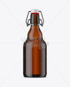 330ml Amber Glass Beugel Bottle Mockup - Free Download Images High