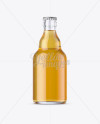 Download 330ml Clear Glass Beer Bottle Mockup in Bottle Mockups on Yellow Images Object Mockups