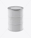 200L Metal Barrel Mockup - High-Angle-Shot - Free Download Images High