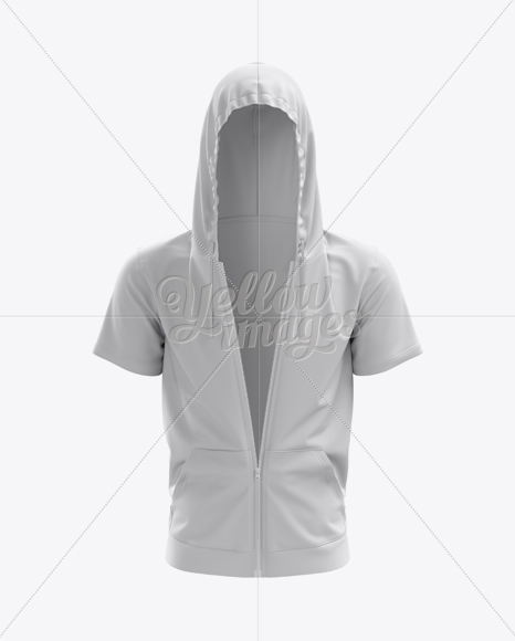 Download Short Sleeve Zip Hoodie Mockup Halfside View In Apparel Mockups On Yellow Images Object Mockups