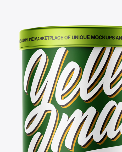 Metallized Plastic Jar Mockup PSD #2