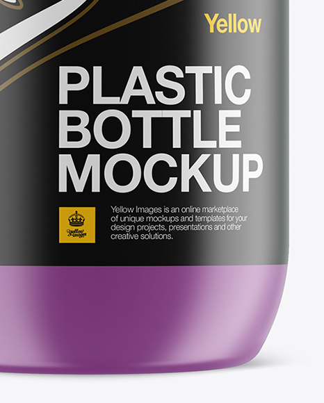 Matte Plastic Sport Nutrition Bottle Mockup In Free Mockups On Yellow Images Object Mockups