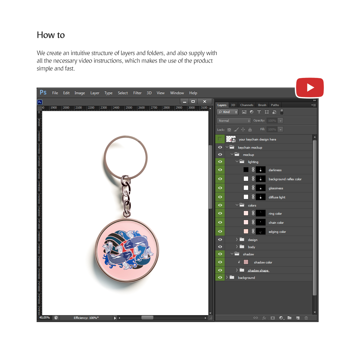 Download Round Keychain Mockup In Stationery Mockups On Yellow Images Creative Store