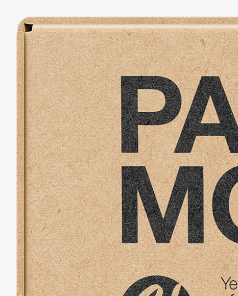 Kraft Box Mockup PSD #2