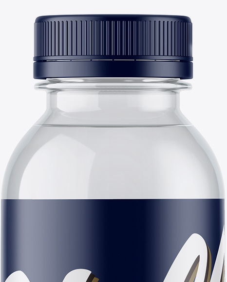 Clear PET Water Bottle Mockup PSD #2