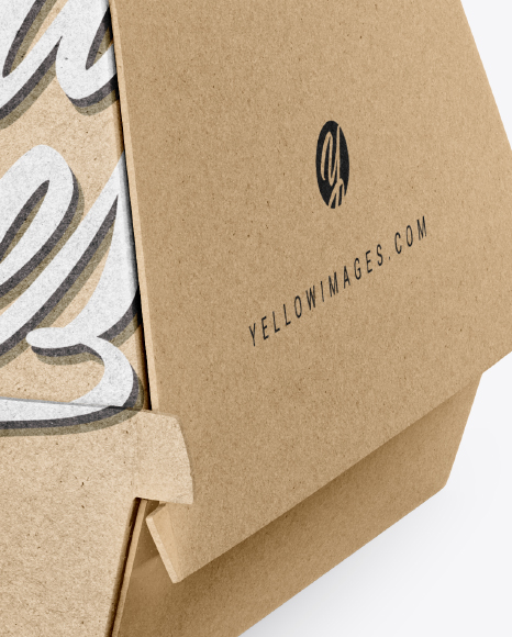 Download Kraft Lunch Box Mockup In Box Mockups On Yellow Images Object Mockups