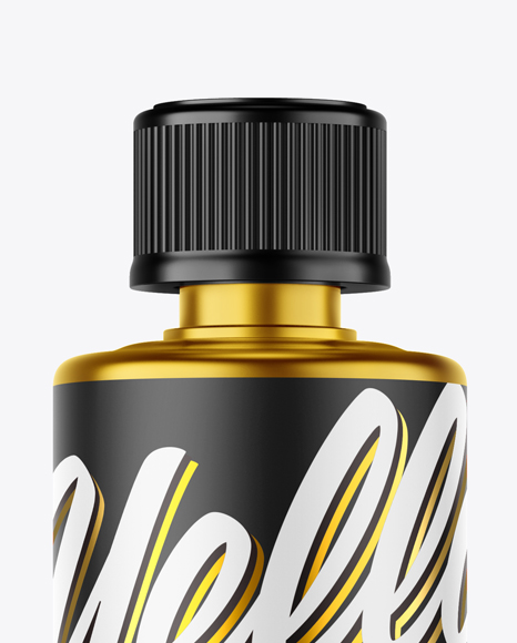 Download Metallized Bottle Mockup in Bottle Mockups on Yellow ...