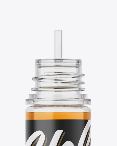 Transparent Dropper Bottle Mockup PSD #6
