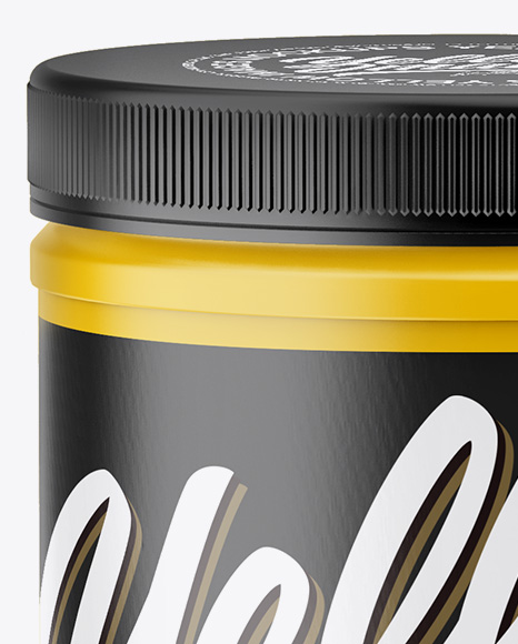 Matte Plastic Jar Mockup PSD #2