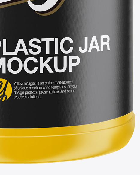 Matte Plastic Jar Mockup PSD #1