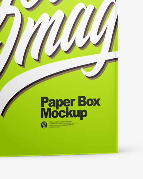 Paper Box Mockup PSD #1