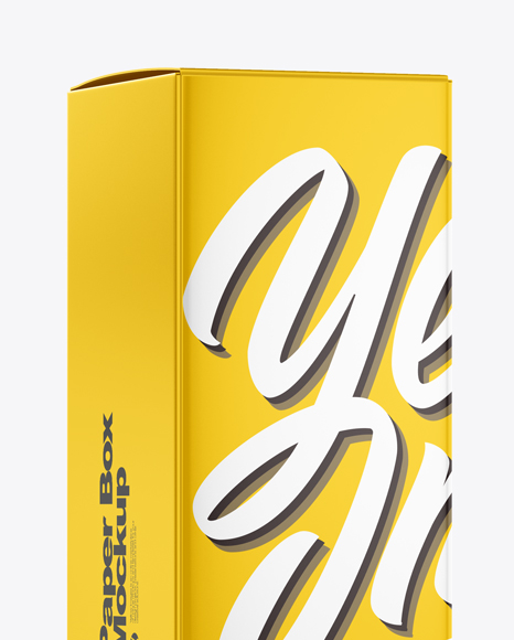 Paper Box Mockup PSD #2
