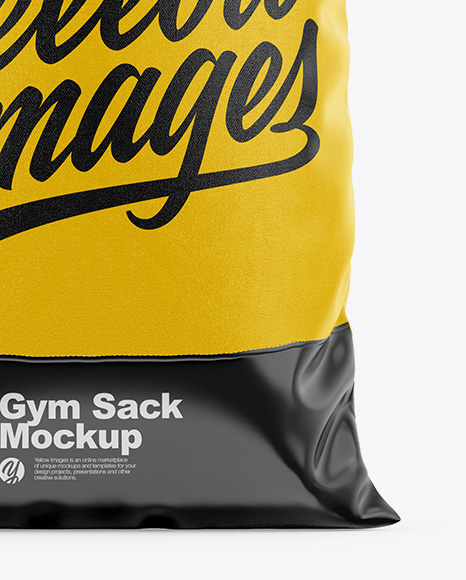 Download Glossy Gym Sack Mockup In Apparel Mockups On Yellow Images Object Mockups