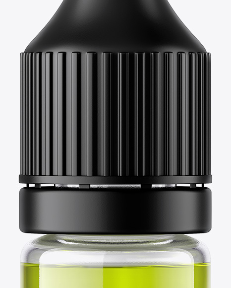 10ml Clear Glass Dropper Bottle Mockup PSD #2