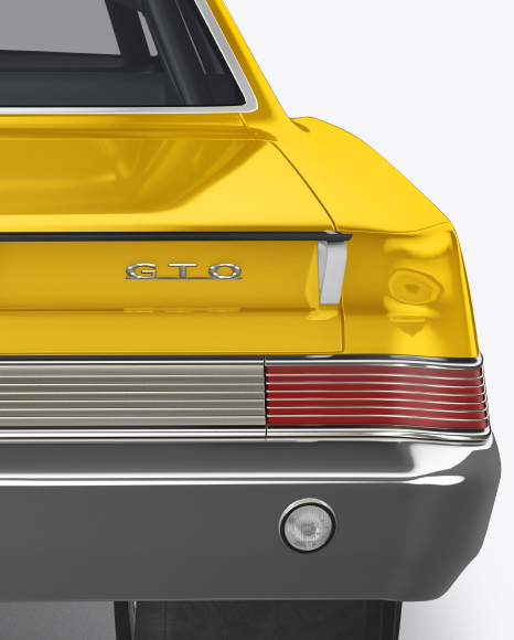 Download Muscle Car Mockup Back View In Vehicle Mockups On Yellow Images Object Mockups Yellowimages Mockups