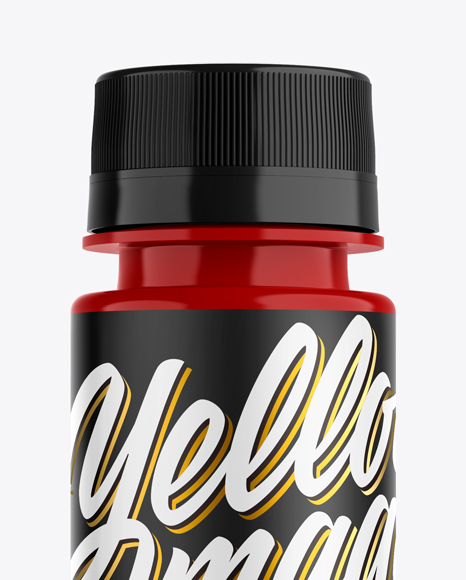 Glossy Plastic Bottle Mockup PSD #2