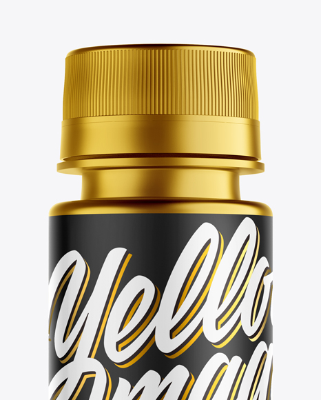 Metallized Bottle Mockup PSD #2
