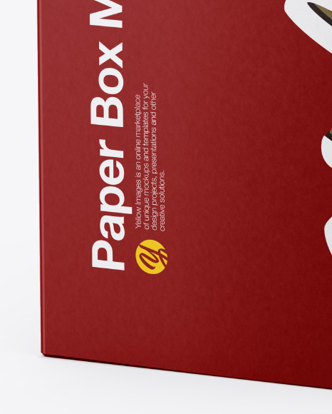 Paper Box Mockup PSD #1