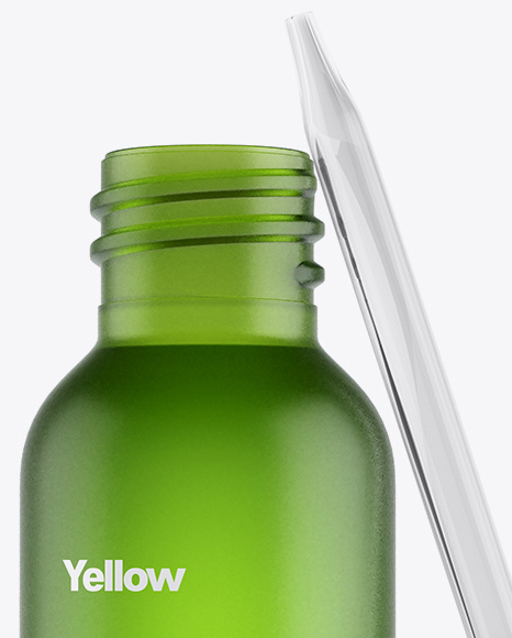 Download Frosted Green Glass Dropper Bottle Mockup In Bottle Mockups On Yellow Images Object Mockups PSD Mockup Templates