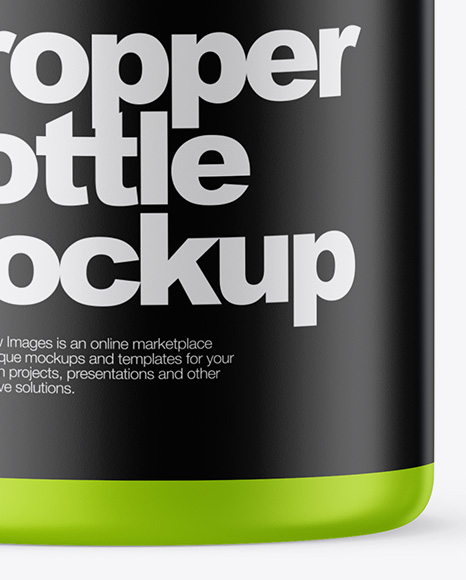 Download 30ml Matte Dropper Bottle Mockup in Bottle Mockups on Yellow Images Object Mockups