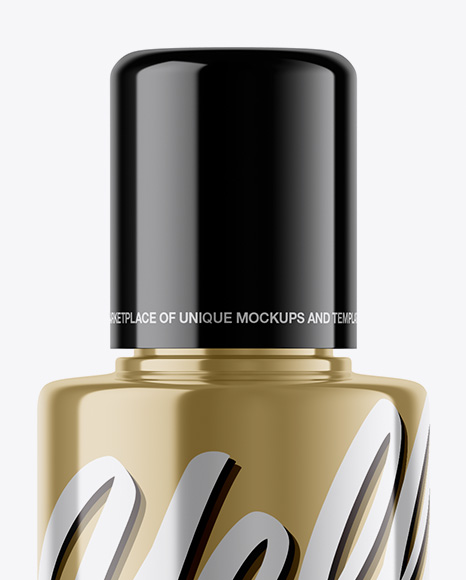 Metallic Cosmetic Bottle Mockup PSD #3