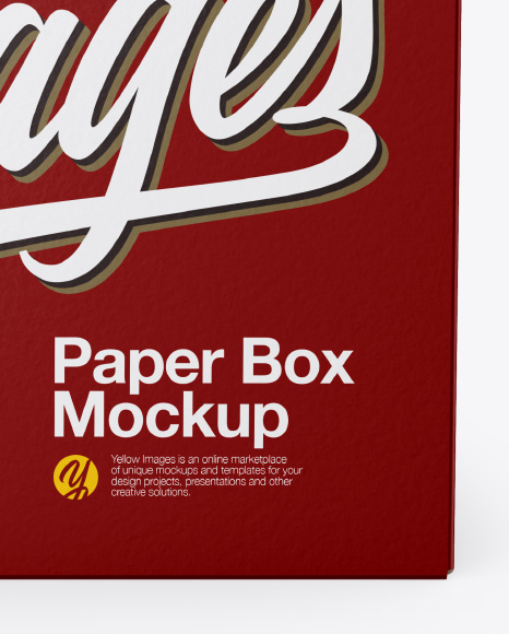 Download Paper Box Mockup In Box Mockups On Yellow Images Object Mockups