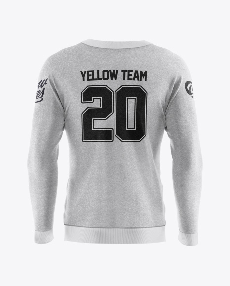 Download Men S Melange Sweatshirt Mockup In Apparel Mockups On Yellow Images Object Mockups