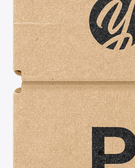 Two Kraft Boxes Mockup PSD #1