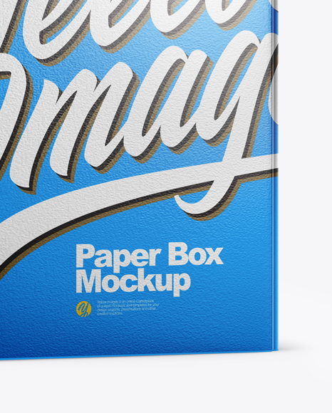 Download Metallized Paper Box Psd Mockup Yellowimages