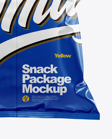 Glossy Snack Package Mockup PSD #4