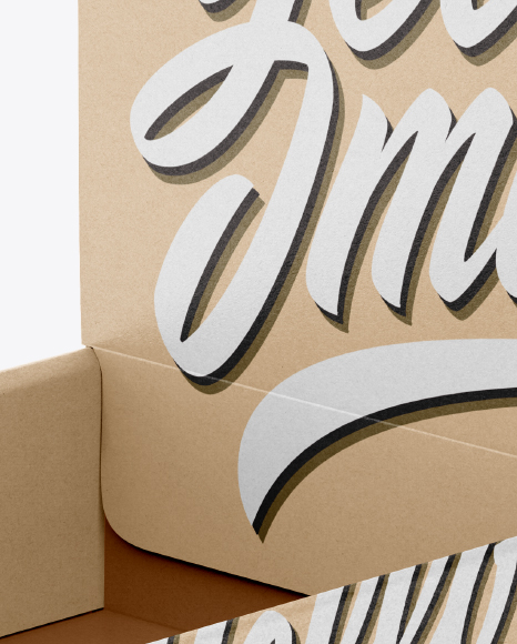 Kraft Snack Box Mockup