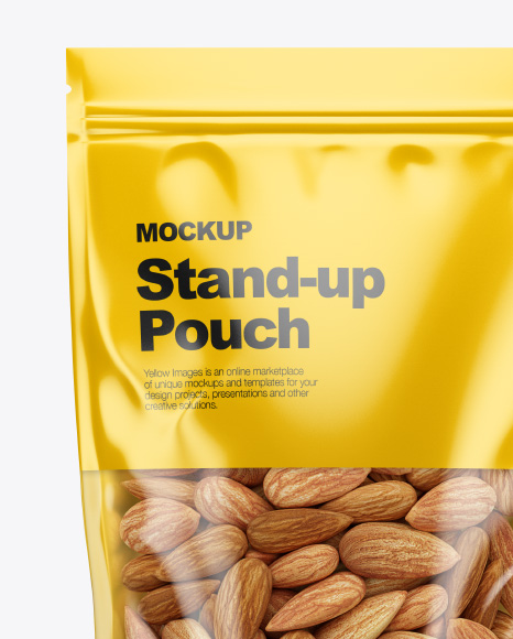 Glossy Stand-Up Pouch Mockup