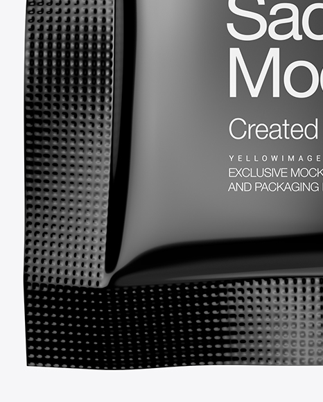 Glossy Sachet Mockup PSD #7