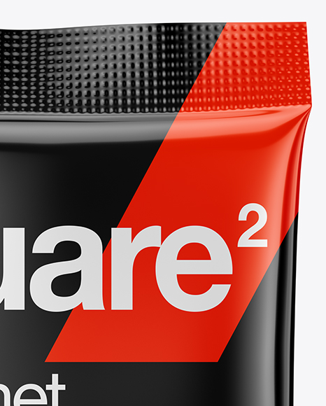 Glossy Sachet Mockup PSD #5