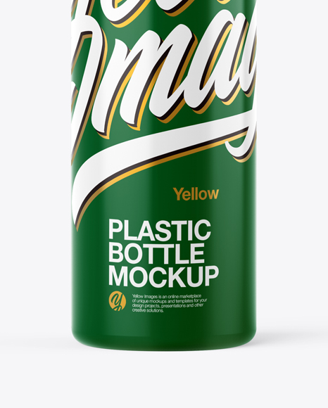 Glossy Plastic Bottle Mockup PSD #1