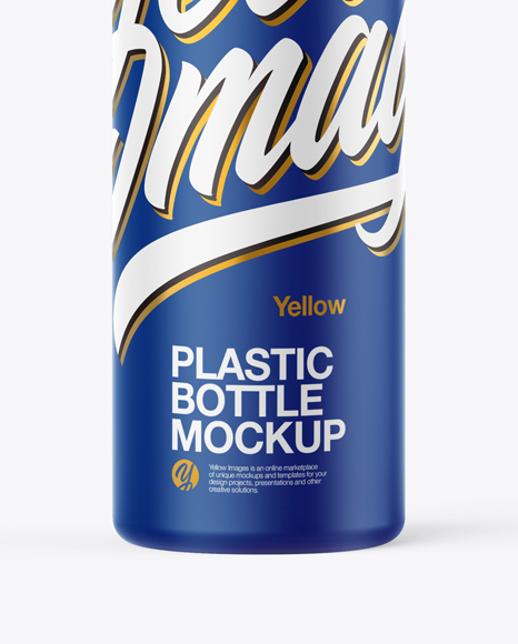 Matte Plastic Bottle Mockup PSD #4