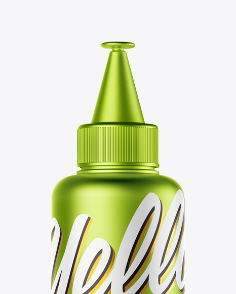 Metallic Plastic Bottle Mockup PSD #3