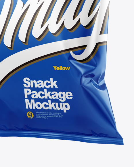 Glossy Snack Package Mockup PSD #4