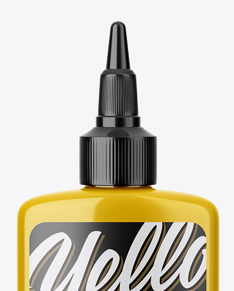 Glossy Bottle Mockup