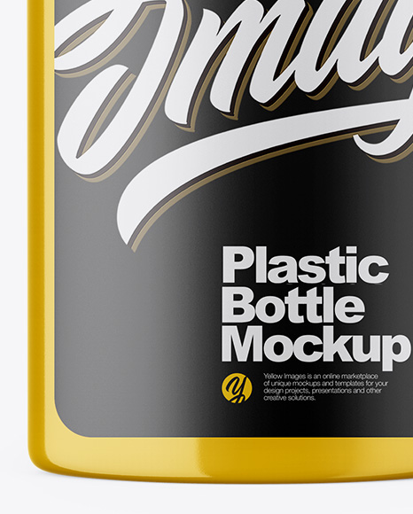 Glossy Bottle Mockup