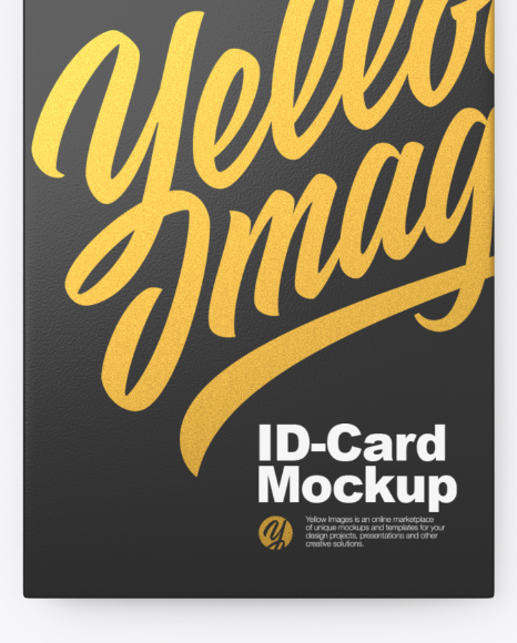 Download Identity Card Mockup In Object Mockups On Yellow Images Object Mockups PSD Mockup Templates