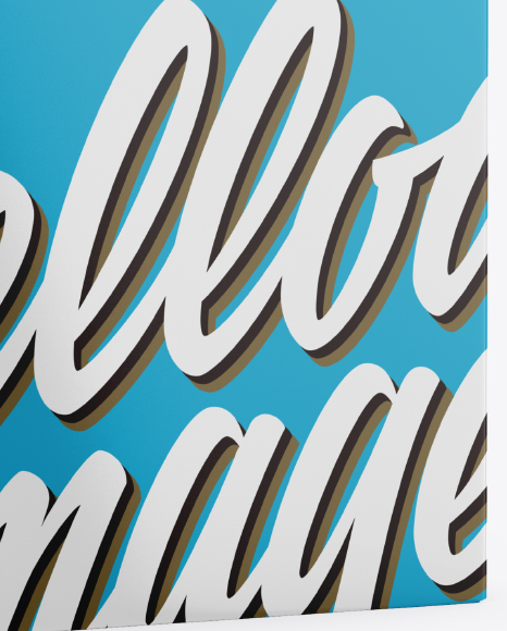 Glossy Box Mockup PSD #1