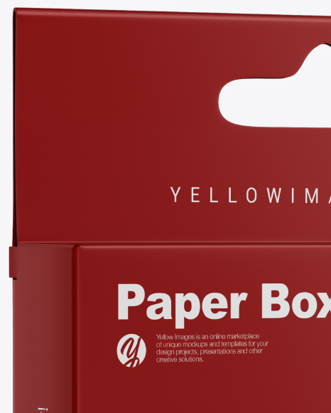 Matte Box Mockup PSD #2