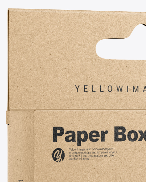 Kraft Box Mockup PSD #2
